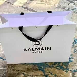 🔥BALMAIN NEW HUGE AUTHENTIC GIFT/SHOPPING/PAPER/ TOTE BAG